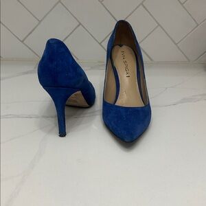 Via Spiga Vibrant Blue Suede Pumps
